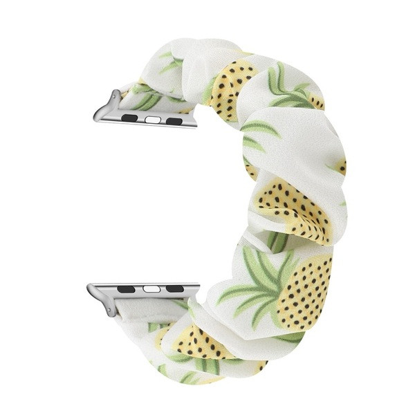 Модерна дамска скрънчи ластична каишка за часовник 