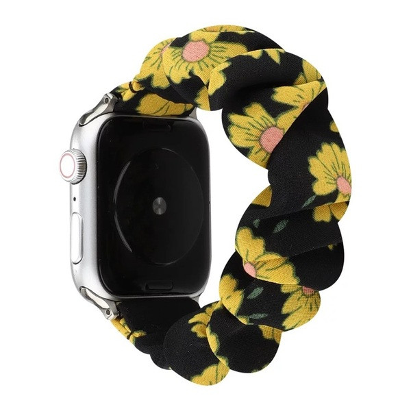 Модерна дамска скрънчи ластична каишка за часовник 