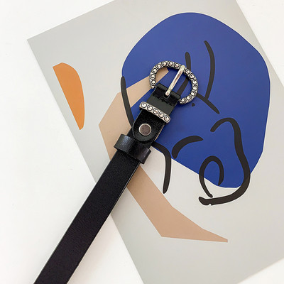 Moodne naiste ökonahast vöö metallist rõngaga