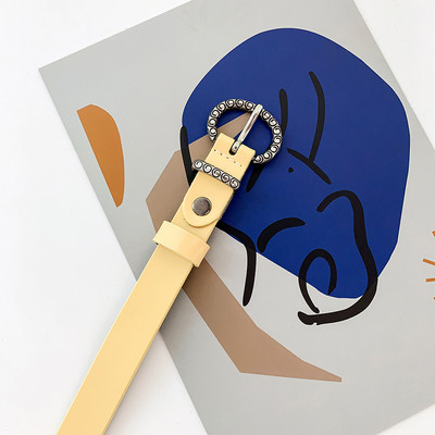 Moodne naiste ökonahast vöö metallist rõngaga