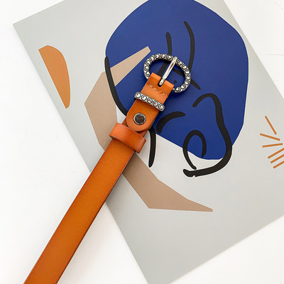 Moodne naiste ökonahast vöö metallist rõngaga