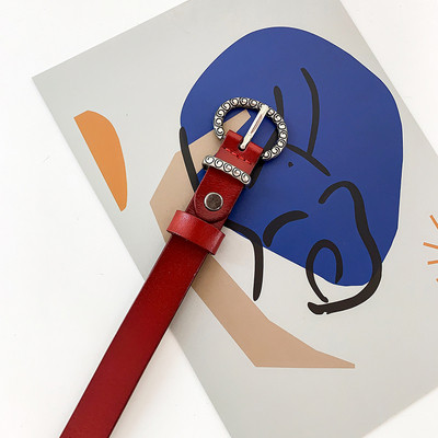 Moodne naiste ökonahast vöö metallist rõngaga