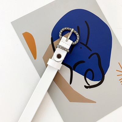 Moodne naiste ökonahast vöö metallist rõngaga