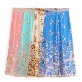 Divatos női nadrág - virágmintás