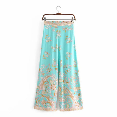 Divatos női nadrág - virágmintás