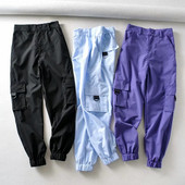 Női sportnadrág - magas derékkal és zsebekkel