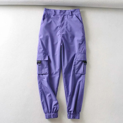 Női sportnadrág - magas derékkal és zsebekkel