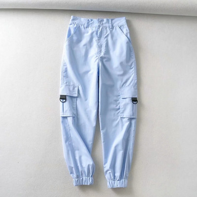 Női sportnadrág - magas derékkal és zsebekkel