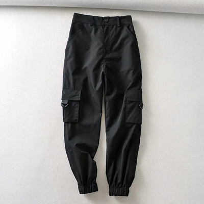 Női sportnadrág - magas derékkal és zsebekkel