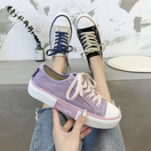 Ležerne ženske tenisice jednobojni model sa vezicama