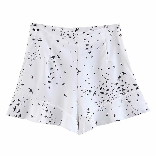 Női rövidnadrág új modell, fehér színű rátéttel