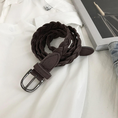 Női kötött öv fém csattal