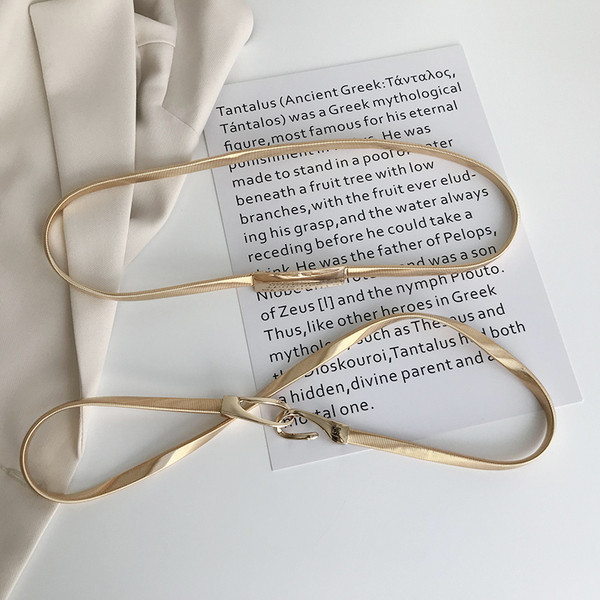 Σύγχρονη γυναικεία ζώνη μέσης με μεταλλικό στοιχείο - διάφορα μοντέλα