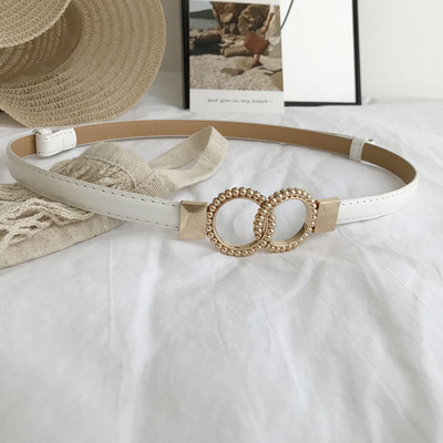 Naiste metallist rõngastega nahast vöö