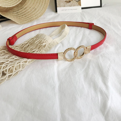 Naiste metallist rõngastega nahast vöö