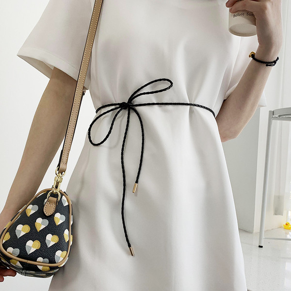 Õhuke ökonahast kootud naiste vöö