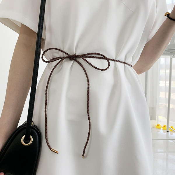 Õhuke ökonahast kootud naiste vöö