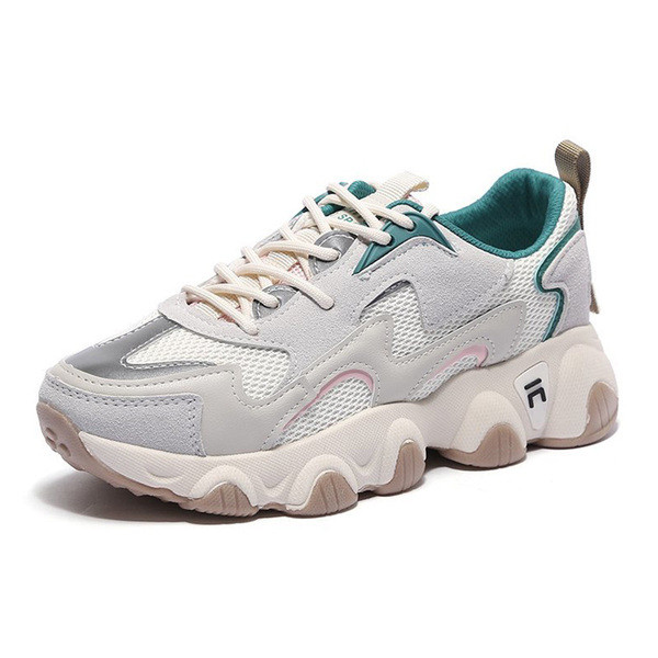 Naiste vabaaja tossud tekstiilist valge ja beeži paeltega