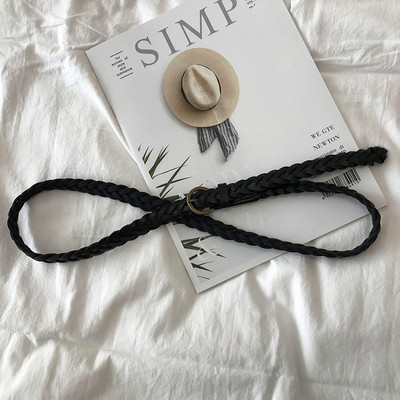 Öko bőrből készült női kötött öv