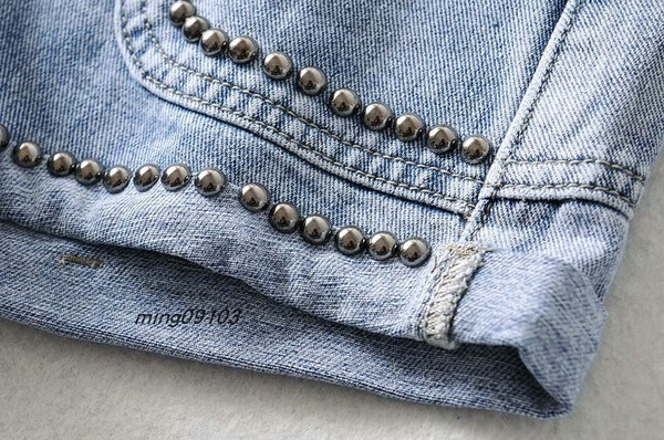 Új modell farmer rövidnadrág zsebekkel