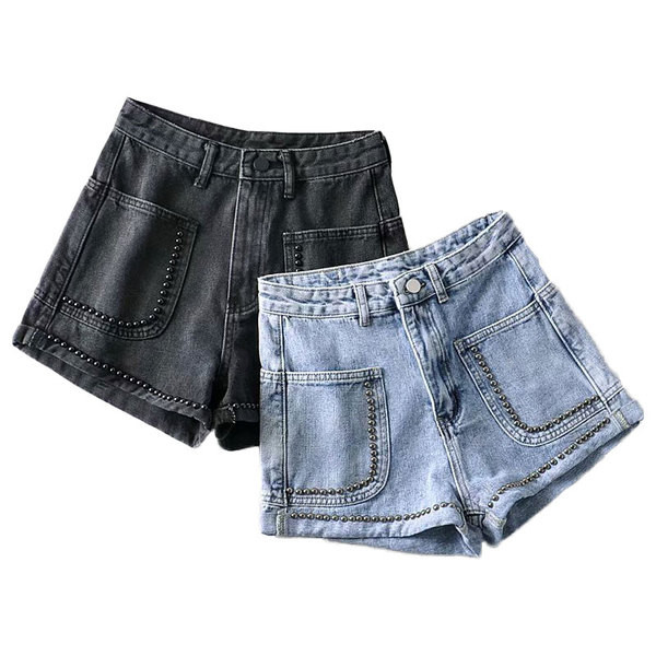 Új modell farmer rövidnadrág zsebekkel