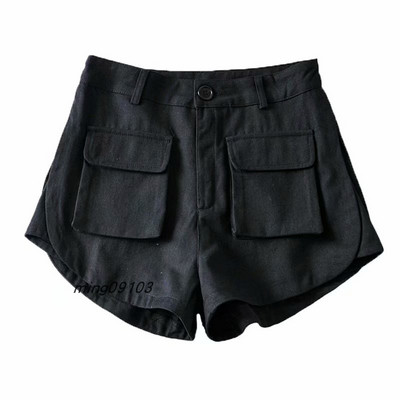 Vabaaja taskutega lühikesed püksid – kõrge vöökoht