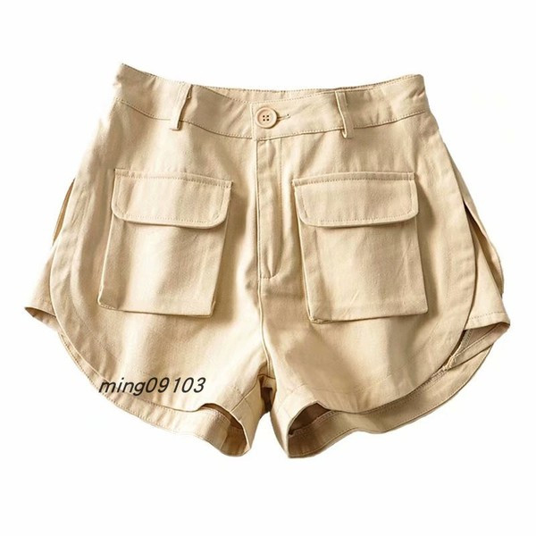 Vabaaja taskutega lühikesed püksid – kõrge vöökoht