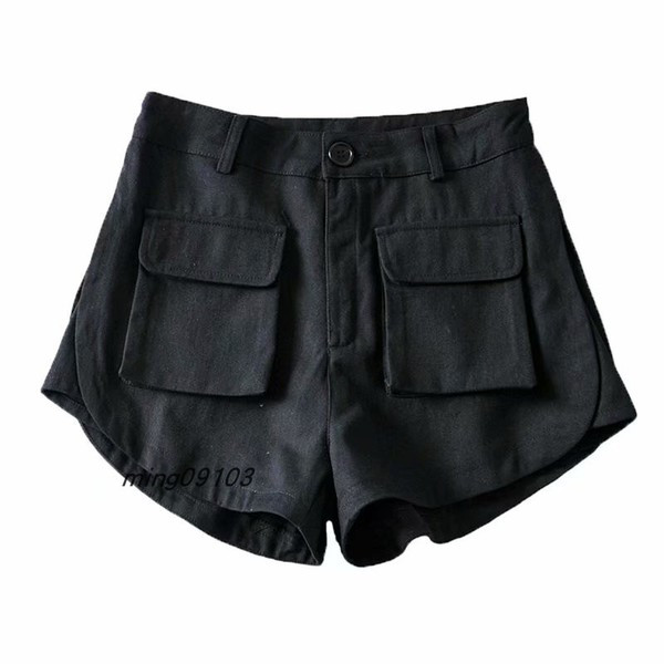 Vabaaja taskutega lühikesed püksid – kõrge vöökoht