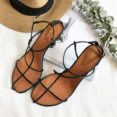 Ženske sandale sa tankim remenčićima i petom