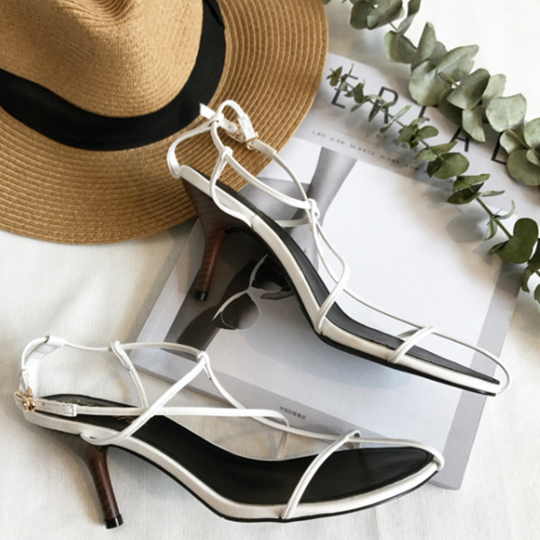 Ženske sandale sa tankim remenčićima i petom