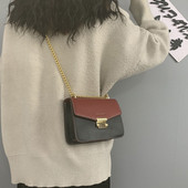 Öko bőrből készült modern női táska hosszú lánccal több színben