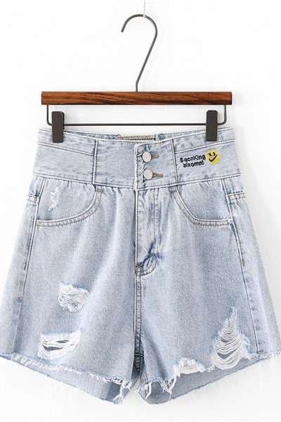 Női alkalmi farmer, szakadt motívumokkal