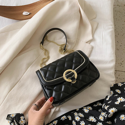 Moodne metallist kinnitusega naiste kott - ökonahk