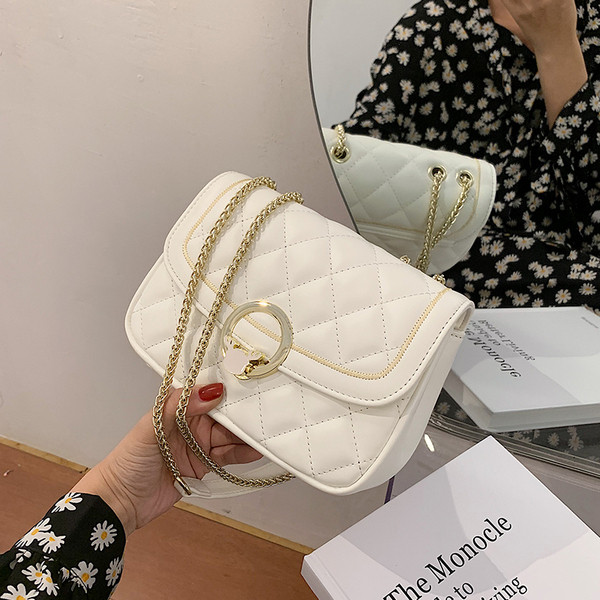 Moodne metallist kinnitusega naiste kott - ökonahk