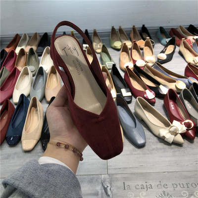 Naiste madala kontsaga öko seemisnahast sandaalid