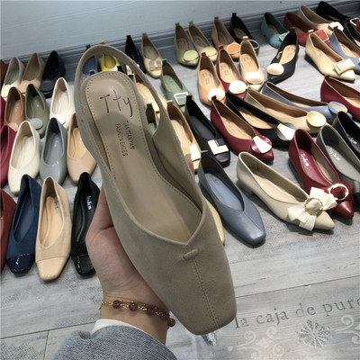 Naiste madala kontsaga öko seemisnahast sandaalid