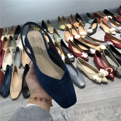 Naiste madala kontsaga öko seemisnahast sandaalid