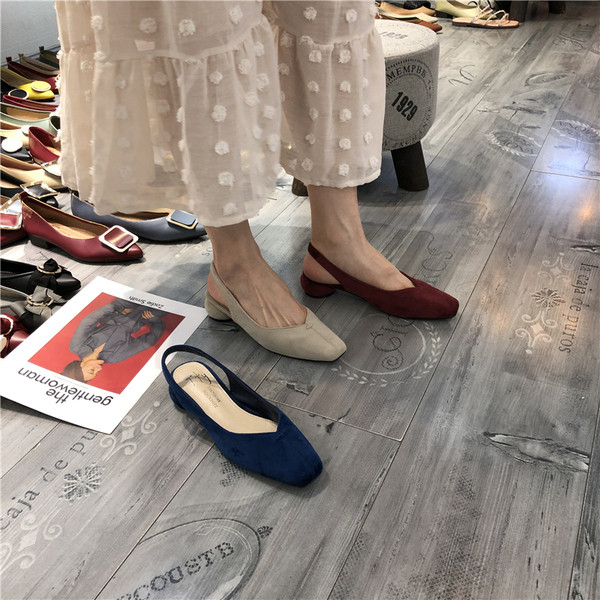 Naiste madala kontsaga öko seemisnahast sandaalid