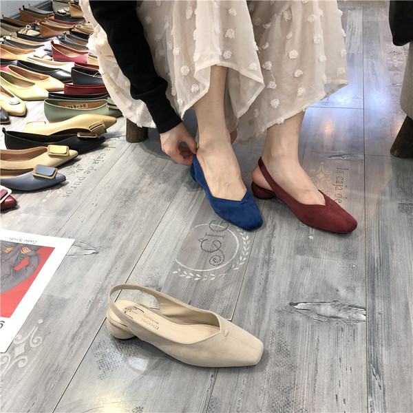 Naiste madala kontsaga öko seemisnahast sandaalid