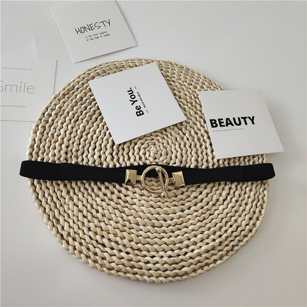 Modern női rugalmas öv fém rögzítéssel