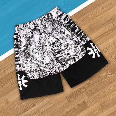 Vyriški trumpi sportiniai šortai su tamprėmis, tinkantys krepšiniui