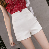 Modern női nadrág magas derékkal, fehér és fekete színben