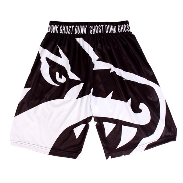 Ανδρικά σπορ κοντό σορτς με λάστιχο και απλικέ κατάλληλο για μπάσκετ