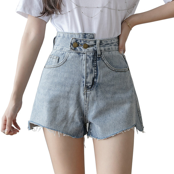 Ležerne traper kratke hlače s visokim strukom