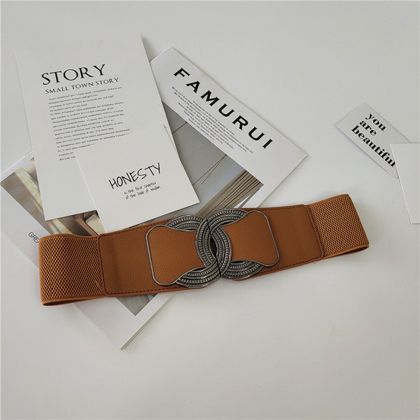 Modern női széles rugalmas öv