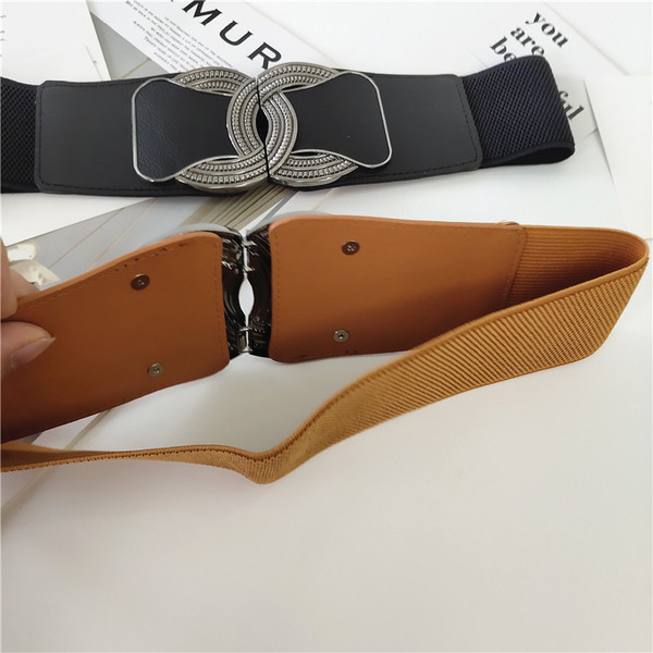 Modern női széles rugalmas öv