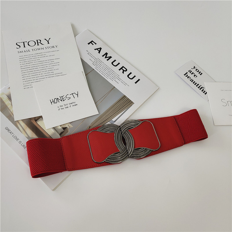 Modern női széles rugalmas öv