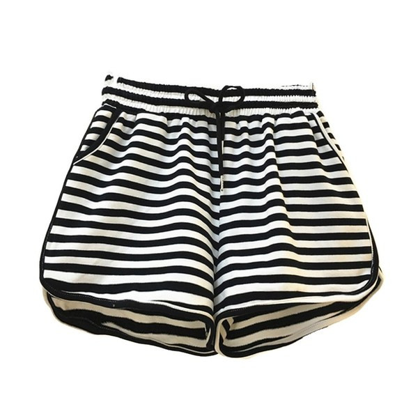 Női alkalmi csíkos nadrág elasztikus derékkal és megkötővel