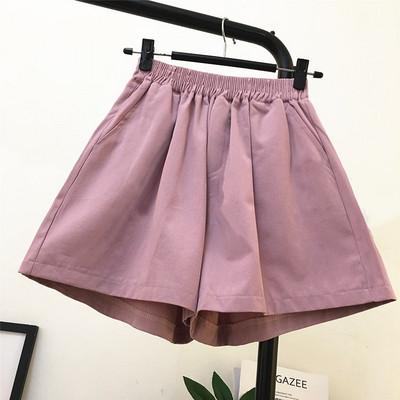 Női alkalmi rövidnadrág elasztikus derékkal, különböző színekben