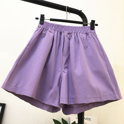 Női alkalmi rövidnadrág elasztikus derékkal, különböző színekben